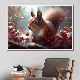 Winter Squirrel - Neal Hackett - NicheCanvas