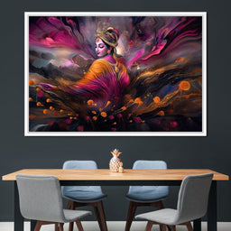 Blissful Krishna - NicheCanvas