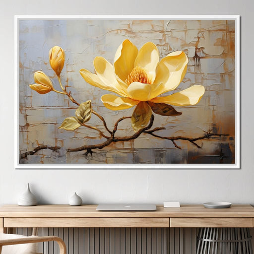 Yellow Magnolia Tree - Wildrose Creations Canvas Print