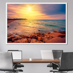 Sunset Over Tel Aviv - NicheCanvas