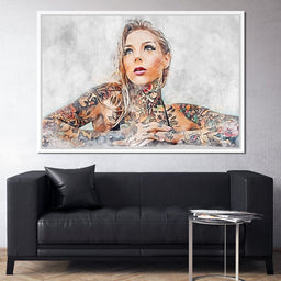 Girl Tattoo 2 - Mateo - NicheCanvas