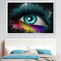 Colorful Eye Splash Art - Johanjjf - NicheCanvas