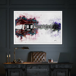 Angus Young's Red Guitar - Abraham Szomor - NicheCanvas