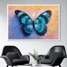 Light Blue Butterfly - NicheCanvas