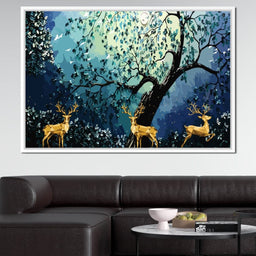 Golden Deer - NicheCanvas