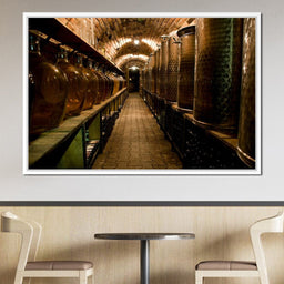 Wine Cellar Corridor - NicheCanvas