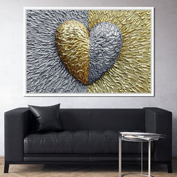 Due Color Heart - Johanjjf - NicheCanvas