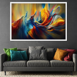 Colorful Waves & Lines - NicheCanvas