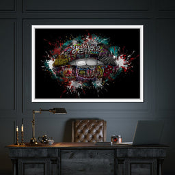 Graffiti Lips - Johanjjf - NicheCanvas