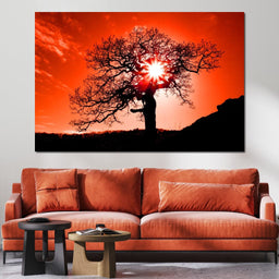 Red Dusk - NicheCanvas