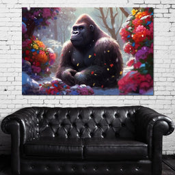 Winter Gorilla - Neal Hackett - NicheCanvas