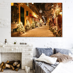 Christmas in Quebec City - NicheCanvas