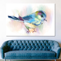 Watercolor Bird - NicheCanvas