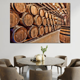 Oak Barrels - NicheCanvas