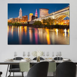 Cleveland Skyline - NicheCanvas