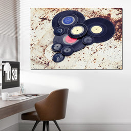 Heart Shaped Vinyl Records - NicheCanvas