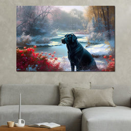 Winter Labrador - Neal Hackett - NicheCanvas
