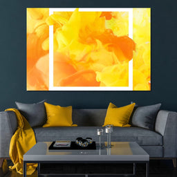 Yellow & Orange Smoke - NicheCanvas