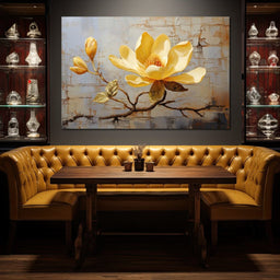 Yellow Magnolia Tree - Wildrose Creations - NicheCanvas