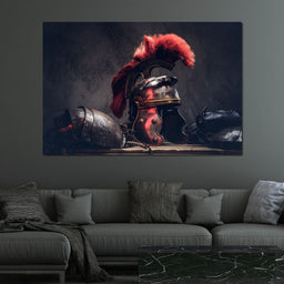 Roman Warrior Helmet - NicheCanvas