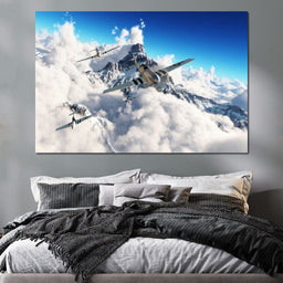 P51 Mustangs Winter Squadron - NicheCanvas