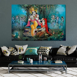 Radha & Krishna Love Tree - NicheCanvas