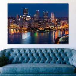 Pittsburgh Skyline - NicheCanvas