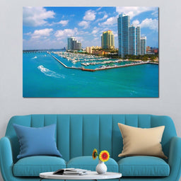 Miami Beach Skyline - NicheCanvas
