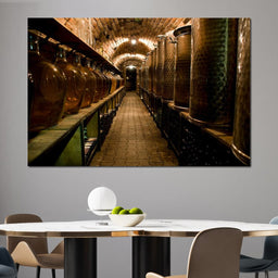 Wine Cellar Corridor - NicheCanvas