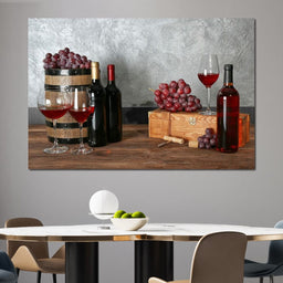 Red Wine Table - NicheCanvas