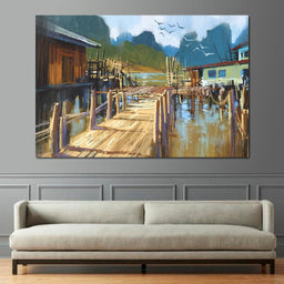 Fishing Pier - NicheCanvas