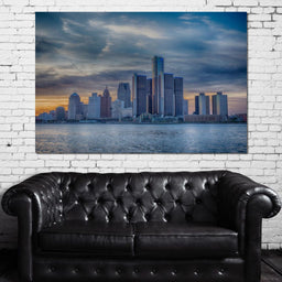 Detroit Skyline - NicheCanvas