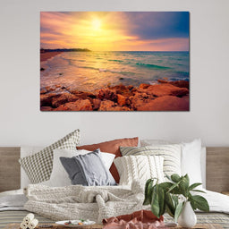 Sunset Over Tel Aviv - NicheCanvas