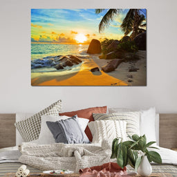 Natural Beach Sunset - NicheCanvas