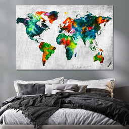 World Map - Mateo - NicheCanvas