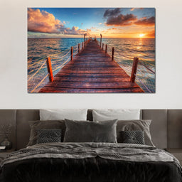 West Coast Sunset - NicheCanvas