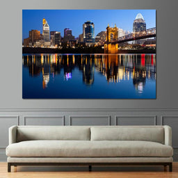 Cincinnati Skyline - NicheCanvas
