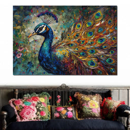 Celestial Peacock - NicheCanvas
