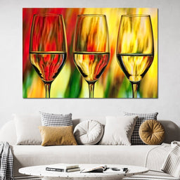 Multicolor Wine Glass - NicheCanvas
