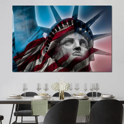 Patriotic Statue of Liberty - NicheCanvas