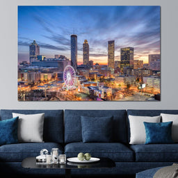 Atlanta Skyline - NicheCanvas