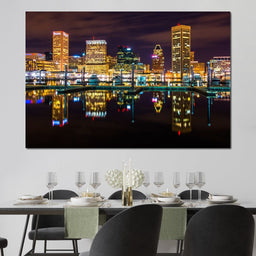 Baltimore Skyline - NicheCanvas