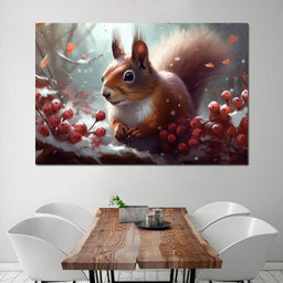Winter Squirrel - Neal Hackett - NicheCanvas