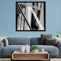 Black & White Lines v2 - Andy Brackpool - NicheCanvas