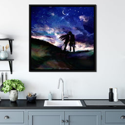 Kissing Under the Stars - NicheCanvas