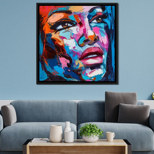 Violet Portrait Canvas Print