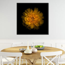 Orange Background Flowers - Brian Carson - NicheCanvas