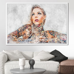 Girl Tattoo 2 - Mateo - NicheCanvas