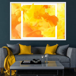 Yellow & Orange Smoke - NicheCanvas