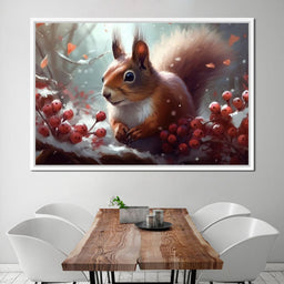 Winter Squirrel - Neal Hackett - NicheCanvas